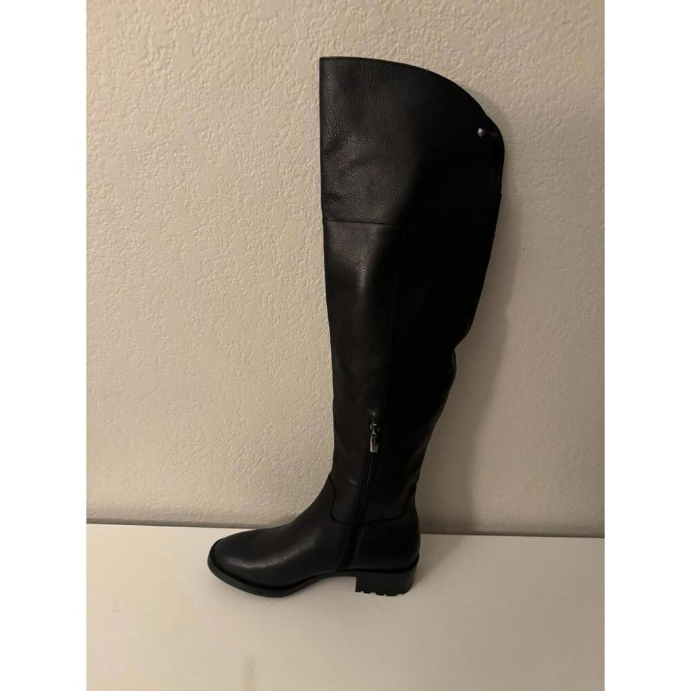 New Vince Camuto Jorshie Over the Knee Black Leather Boots Size US 6 - Picture 5 of 8